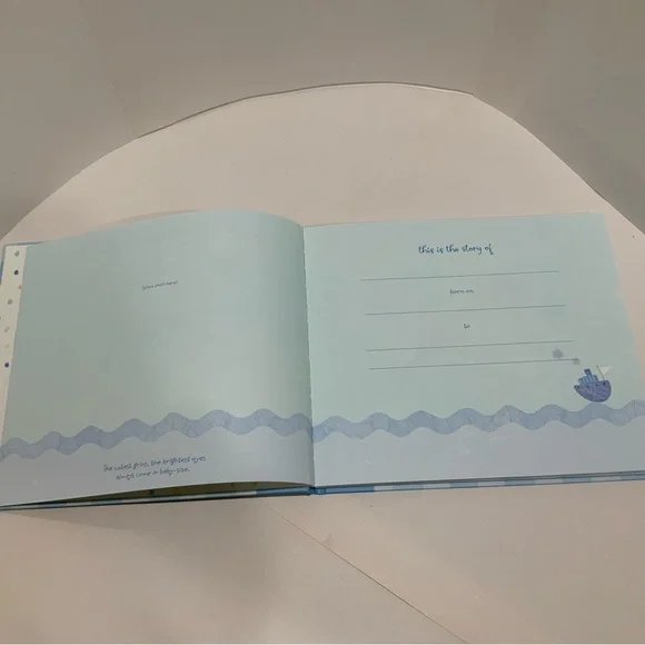 NEW BABY Boy(s) Keepsake 8” x 10” Memories Scrapbook - Picture 5 of 11